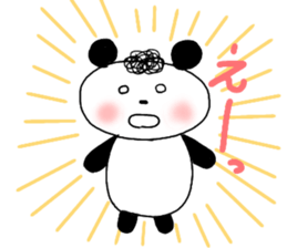 Natural perm panda sticker #12526476