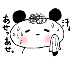 Natural perm panda sticker #12526477