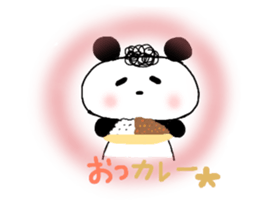 Natural perm panda sticker #12526479