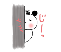 Natural perm panda sticker #12526481