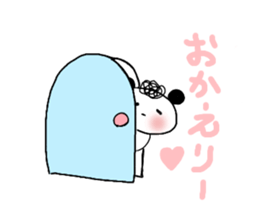 Natural perm panda sticker #12526482