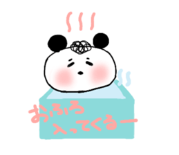 Natural perm panda sticker #12526483