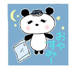 Natural perm panda sticker #12526485