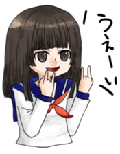 High-school girl, Yabami-chan sticker #12526648
