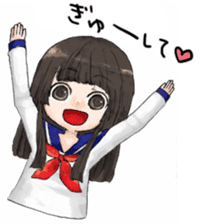High-school girl, Yabami-chan sticker #12526649