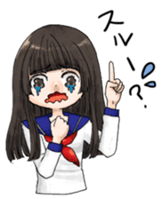 High-school girl, Yabami-chan sticker #12526654