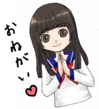 High-school girl, Yabami-chan sticker #12526662