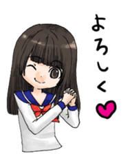 High-school girl, Yabami-chan sticker #12526671