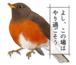 Mountain bird in summer sticker #12526706