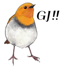 Mountain bird in summer sticker #12526707