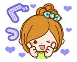 Leisurely a girlfriend.Words to use well sticker #12526729