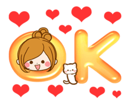 Leisurely a girlfriend.Words to use well sticker #12526730