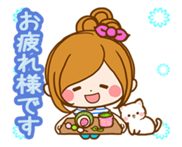 Leisurely a girlfriend.Words to use well sticker #12526736