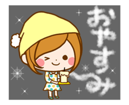 Leisurely a girlfriend.Words to use well sticker #12526749