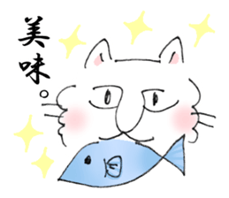 Loose and simple cat's sticker #12526759