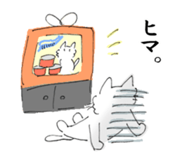Loose and simple cat's sticker #12526761