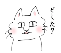 Loose and simple cat's sticker #12526765