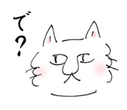 Loose and simple cat's sticker #12526771