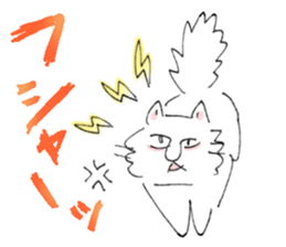 Loose and simple cat's sticker #12526779