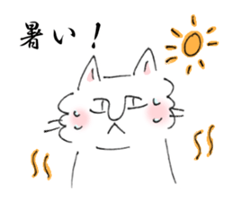 Loose and simple cat's sticker #12526786