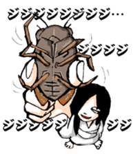 Scary girl5 sticker #12527110