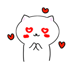 Drooping eyes cat one phrase. sticker #12528222