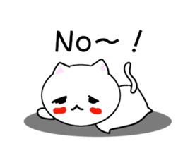 Drooping eyes cat one phrase. sticker #12528242