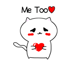 Drooping eyes cat one phrase. sticker #12528250