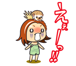 haruka the corn ver.1.1 sticker #12529109