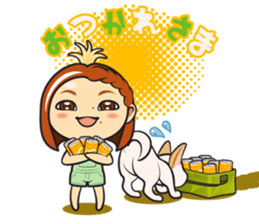 haruka the corn ver.1.1 sticker #12529116