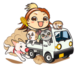 haruka the corn ver.1.1 sticker #12529140