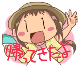 Corgi dog which stays at home sticker #12529417