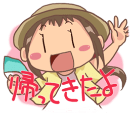 Corgi dog which stays at home sticker #12529417