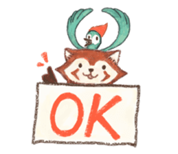 The little fox and his friends sticker #12530331