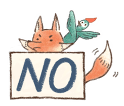 The little fox and his friends sticker #12530332