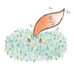 The little fox and his friends sticker #12530334