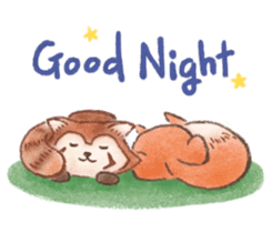 The little fox and his friends sticker #12530337