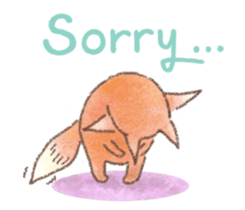 The little fox and his friends sticker #12530343