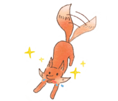 The little fox and his friends sticker #12530348