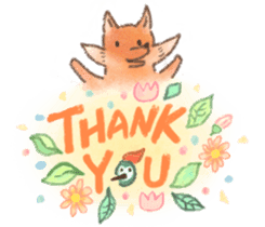 The little fox and his friends sticker #12530350