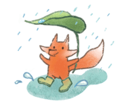 The little fox and his friends sticker #12530351
