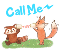 The little fox and his friends sticker #12530354