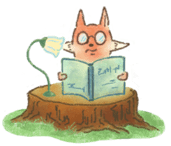 The little fox and his friends sticker #12530355