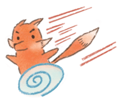 The little fox and his friends sticker #12530356