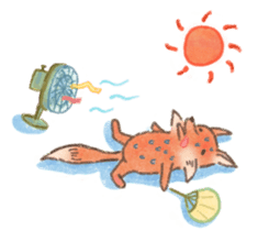 The little fox and his friends sticker #12530357