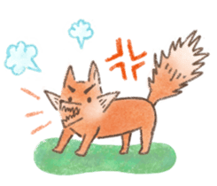 The little fox and his friends sticker #12530360