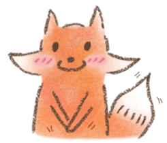 The little fox and his friends sticker #12530361