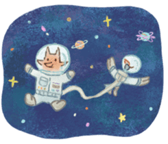 The little fox and his friends sticker #12530364