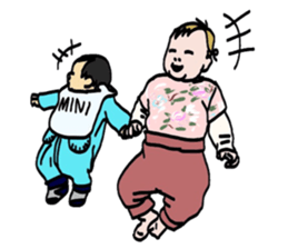 Little friends funny daily stickers sticker #12531451