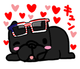 French bulldog family14 sticker #12531592